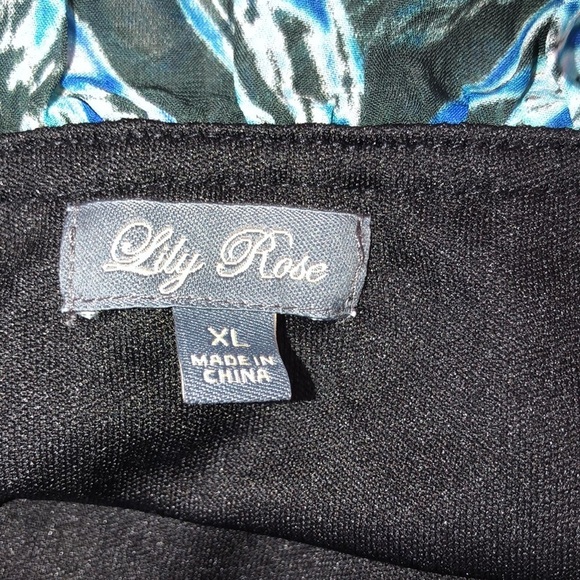 Lily Rose size XLarge blue summer flirty dress - Picture 4 of 6